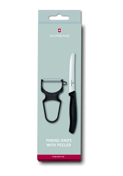 Victorinox 6.7113.23 Soyacak Ve Sofra Bıçağı Seti, 2li Set Siyah