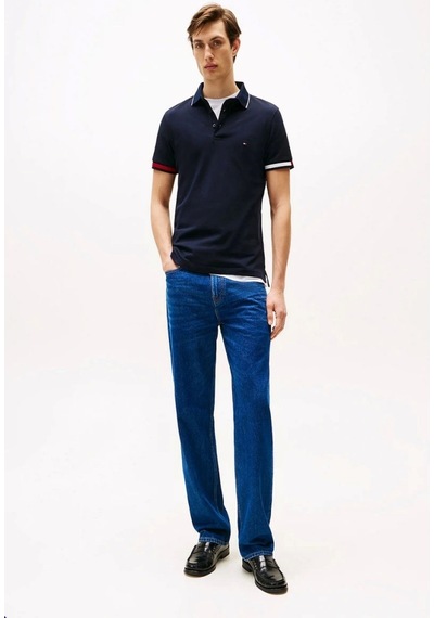 Tommy Hilfiger Erkek Slim Fit İmza Manşetli Polo T-shirt Lacivert Tommy Hilfiger Erkek Slim Fit İmza Manşetli Polo T-shirt Lacivert