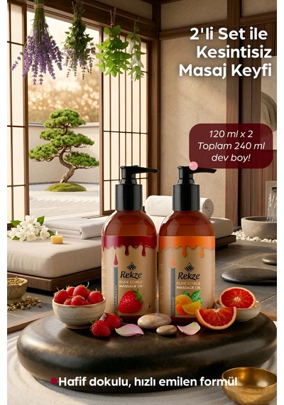 Yenilebilir Portakal + Çilek Masaj Yagı 120 Ml - 300591065