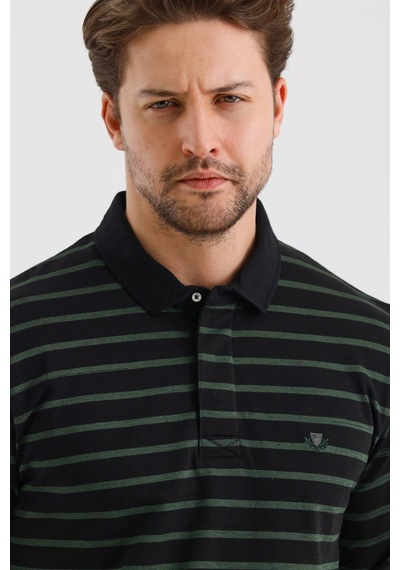 Alexander Gardi Alexandergardı Polo Yaka Çizgili Regular Fit Sweatshırt Wk25214 001