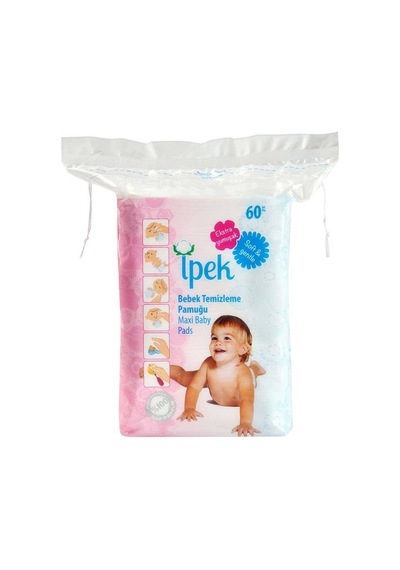 İpek Maxi Bebek Temizleme Pamuğu 60'lı 6'li Set