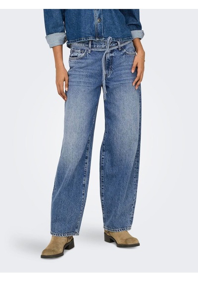 Only Onlgianna Straight Dot596 Kadın Denim Pantolon 15325796 Mavi