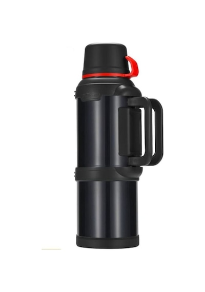 Travelpot Paslanmaz Çelik 48 Saat Dayanıklı Siyah Termos 4 L