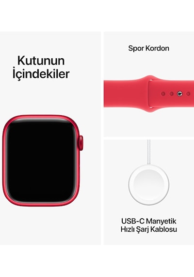Apple Watch Series 9 GPS 45 MM Alüminyum Kasa Spor Kordon M/L Akıllı Saat (Apple Türkiye Garantili) Apple Watch Series 9 GPS 45 MM Alüminyum Kasa Spor Kordon M/L Akıllı Saat (Apple Türkiye Garantili)
