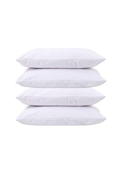 4 Lü Sıvı Geçirmez Yastık Alezi Pamuklu Kapaklı 50X70+20