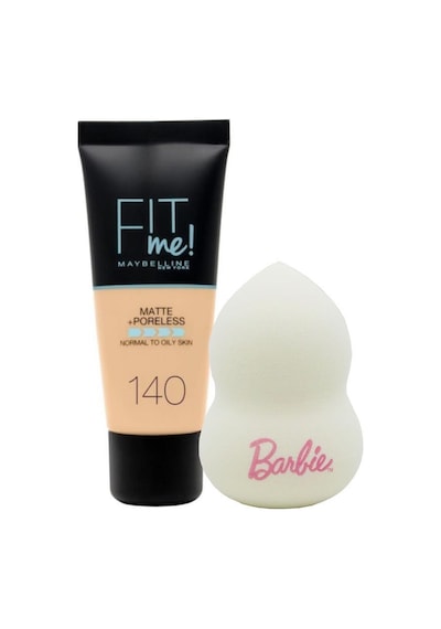Maybelline New York Fit Me Matte+Poreless Fondöten 140 Cool Medium Sünger