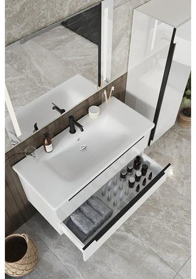 Banyo Kadife Beyaz Parlak Hıgh Gloss %100 Mdf 100 Cm Banyo Dolabı Ledli Aynalı Üst Dolap Boy Dolabı Beyaz Banyo Kadife Beyaz Parlak Hıgh Gloss %100 Mdf 100 Cm Banyo Dolabı Ledli Aynalı Üst Dolap Boy Dolabı Beyaz