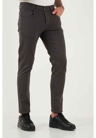 Buratti Streç Pamuklu Slim Fit Normal Bel Dar Paça Jeans Erkek Kot Pantolon 1115C24Napoli Füme Buratti Streç Pamuklu Slim Fit Normal Bel Dar Paça Jeans Erkek Kot Pantolon 1115C24Napoli Füme