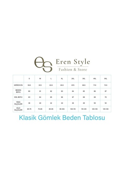 Eren Style Organik Pamuklu Uzun Kollu Tek Cepli Klasik Koton Gömlek Regular Kalıp Açık Mavi
