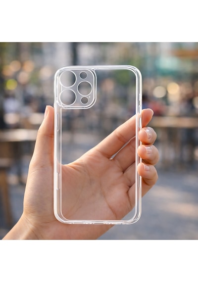 Apple iPhone 16 Pro Max Uyumlu Kılıf Şeffaf Kamera Korumalı 3d