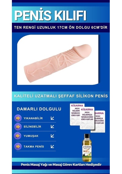 Uzatmalı Prezervatif 6 Cm Dolgusu Gül Kokulu Yağlı