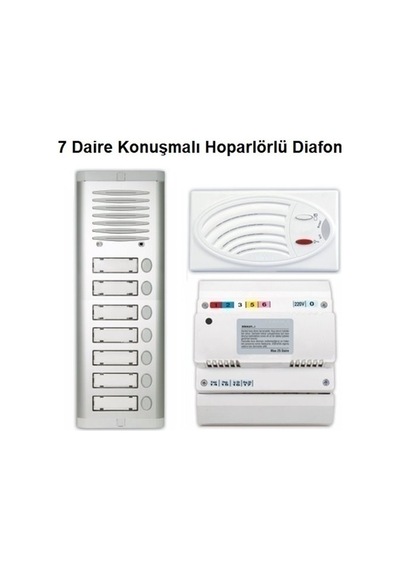 7 Daire Konuşmalı Hoparlörlü Diafon