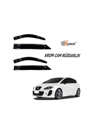 Seat Leon Krom Cam Rüzgarlığı 1.2Mm 2004-2010 4'Lü - Caru451
