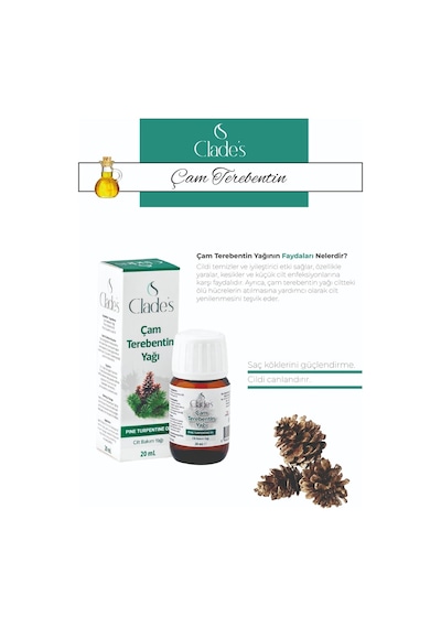 Clade's Çam Terebentin Cilt Bakım Yağı 20 ML
