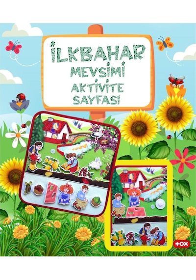 4 Set - 50 Parça Tox Dört  Mevsim Keçe Cırtlı Aktivite Sayfası - Ç