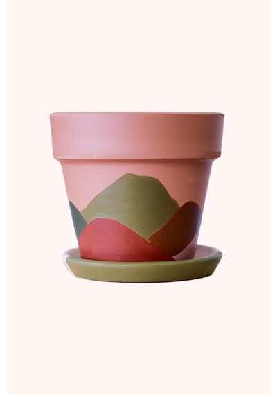 Terracotta Saksı 16x18cm + Tabak Diğer
