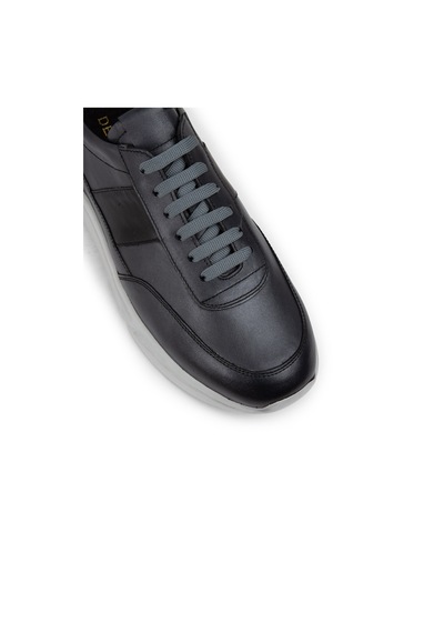 Deery Hakiki Deri Gri Erkek Sneaker Ayakkabı - 01963Mgrıe02 Gri