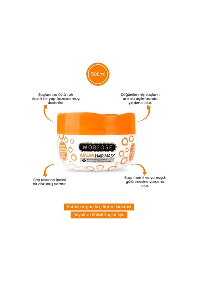 Argan Saç Maskesi 500 Ml - Boyalı Ve Röfleli Saçlar - Mrfs