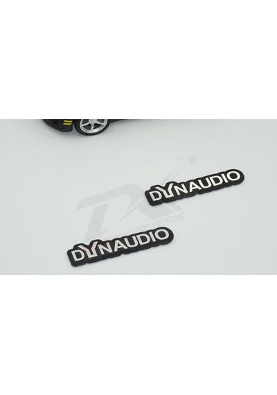 Dynaudio Logo Hoparlör Krom Metal 3M Logo Amblem 2 Li Set N11.4293