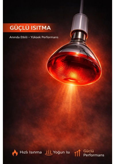 150w Isıtıcı Aul Kırmızı Isı Lambası Civciv Kümes Kuluçka E27 Duy Isıtma Aulü