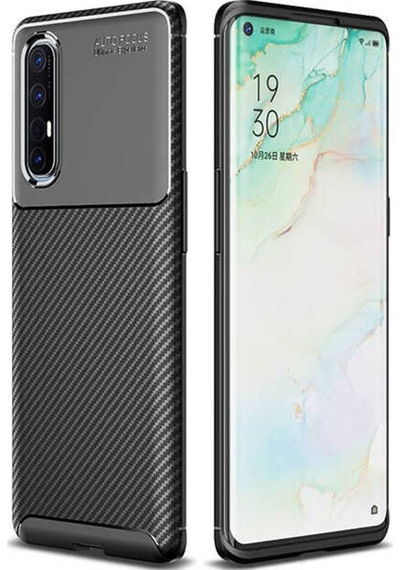 Oppo Reno 3 Pro 5G Kilif Karbon Silikon Case 363138862
