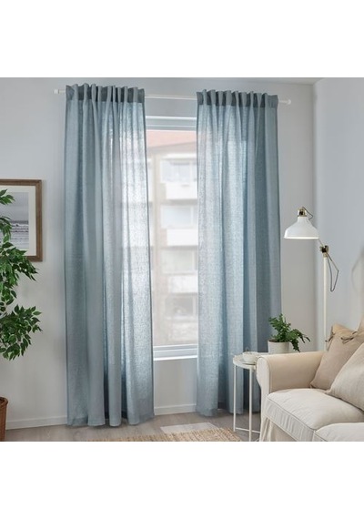 Ikea Dytag Tül Perde 145x300 Cm Mavi