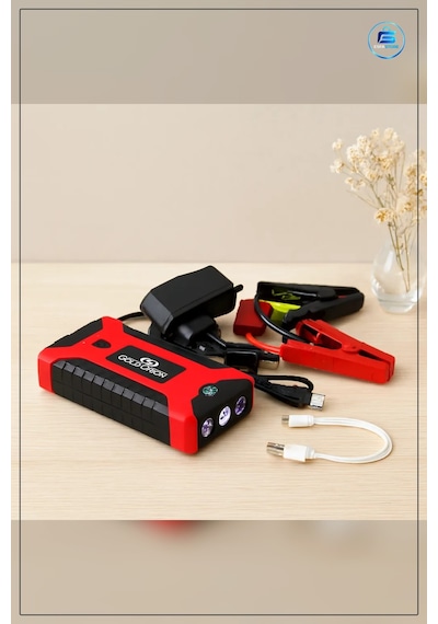 Araç Akü Takviye Powerbank Şarj Cihazı 4 Usb Fener Cob Pusula 98.