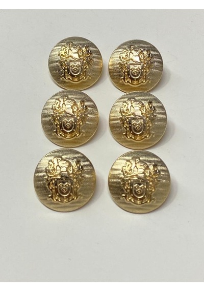 Trençkot Ve Blazer Ceket Düğmesi Takımı Gold 2,3 Cm / Arma Model