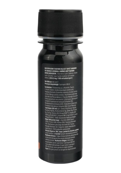 Novopharm Thermo Blast L-carnitine 60 Ml Shot Ananas&mango