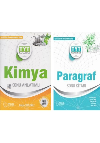 Palme Tyt Kimya Konu Ve Paragraf Soru Bankası Seti 2 Kitap