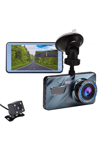 4" Ips Ekran Dual Lens Full Hd 1080p 170 Derece Görüş Açısı G Sensör Araç İçi Kamera