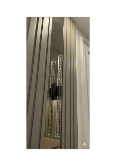 Bubblelight Large 51 Cm Modern Tasarım Led Aplik - Duvar Lambası - Antrasit Gri - Pilli - Beyaz Led Antrasit Pilli
