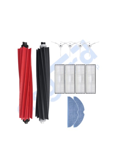 Roborock S8 , S8+ ,s8 Pro-pro Ultra Uyumlu 1 Ana Fırça 4 Yan Fırça 4 Filtre 2 Mop Pkt-iasgf0000757