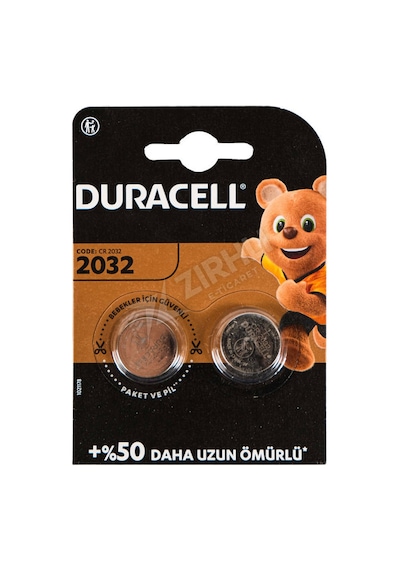 4 Adet Duracell Düğme Pil 2032 2' Li 3 Volt