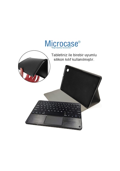 Honor Uyumlu Pad X8 10.1 inch Bluetooth Touchpad Klavye + Kılıf - BKK5
