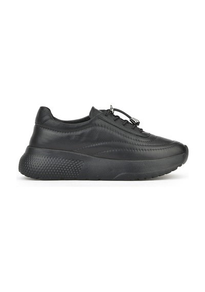Ziya, Kadın Hakiki Deri Sneaker 1531050z2650f100k Siyah 1531050z2650f100k 000 Siyah