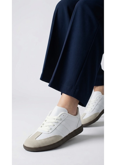 Wipper Retro Serisi Vintage Tasarım Günlük Sneakers Old Money Stil Şık Ve Rahat Kadın Spor Ayakkabı Beyaz