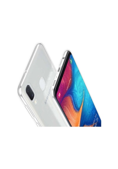 Samsung Uyumlu Galaxy A20e Kılıf Zore Süper Silikon Kapak Renksiz