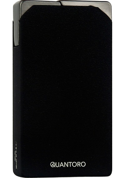 Quantoro Çift Torch Pürmüz Delicili Mat Siyah Metal Puro Çakmağı - Trz1191