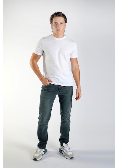 Lee Cooper Baselo Erkek O Yaka T-Shirt Beyaz-17665-Beyaz