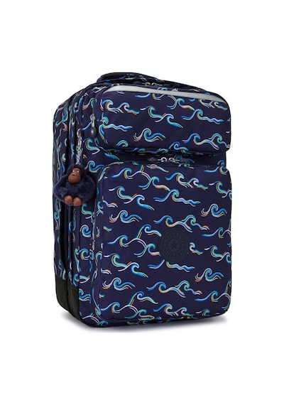 Kipling Kıplıng Scotty Büyük Boy Sırt Çantası Desenli Fun Ocean Prt Gri