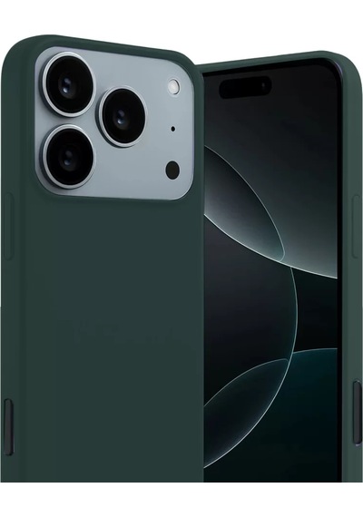 Newface Apple İphone 17 Pro First Silikon - Koyu Yeşil