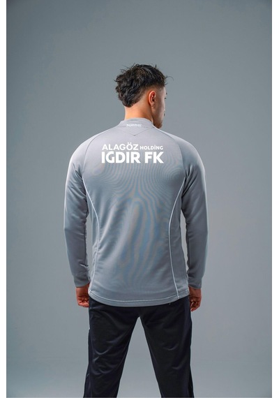 Hummel Iğdır Fk Target Kamp Eşofman Üstü Gri Sponsorlu