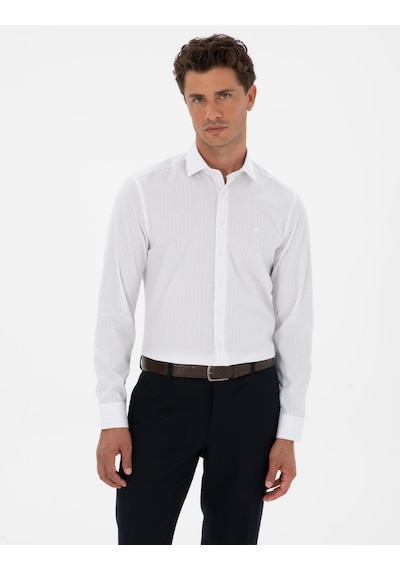 Pierre Cardin Erkek Mavi Gömlek Desenli 50312349-vr036 Mavi