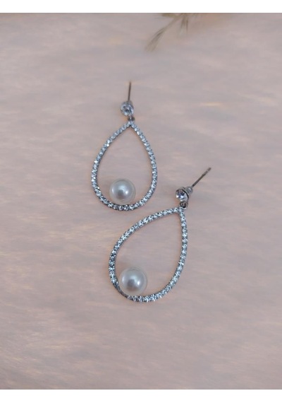 Hdmarketim Swarovski Taşlı Inci Doğal Taşlı Küpe Çok Renkli