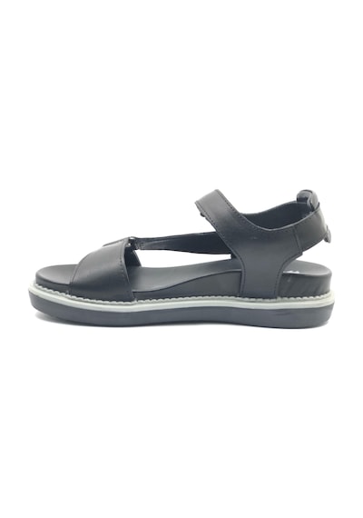Venüs Sisu Hakiki Deri Comfort Ortopedik Kadın Sandalet Siyah