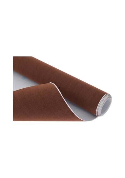 Yapışkanlı Süet Kadife Kumaş 150cm X 100 Cm Kadife Kahverengi Kahverengi