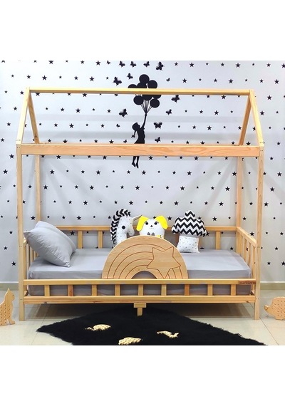 Markaawm Markaawm Ahşap Çocuk Karyola 90X190 Bebek Montessori Yatak Akçaağaç