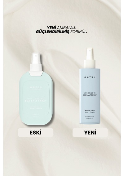 Matsu Volumizing Hacim Veren Doğal Dalga Deniz Tuzlu Spreyi 200 ml
