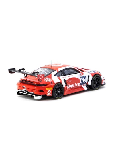 Tarmac Works X Diecast Turkey Porsche 911 Gt3 R / Fıa Motorsport Games Gt Sprint 2024 Winner Model Araba